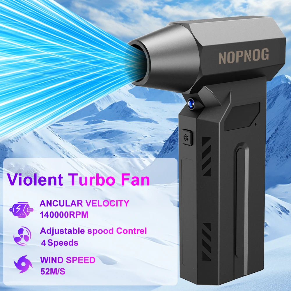 Ventilador de ar para churrasco 140k rpm, ventilador turbo de sopro forte, escova de limpeza sem fio, acampamento, multiferramentas, espanador de ar para automóvel, inflador de tapete