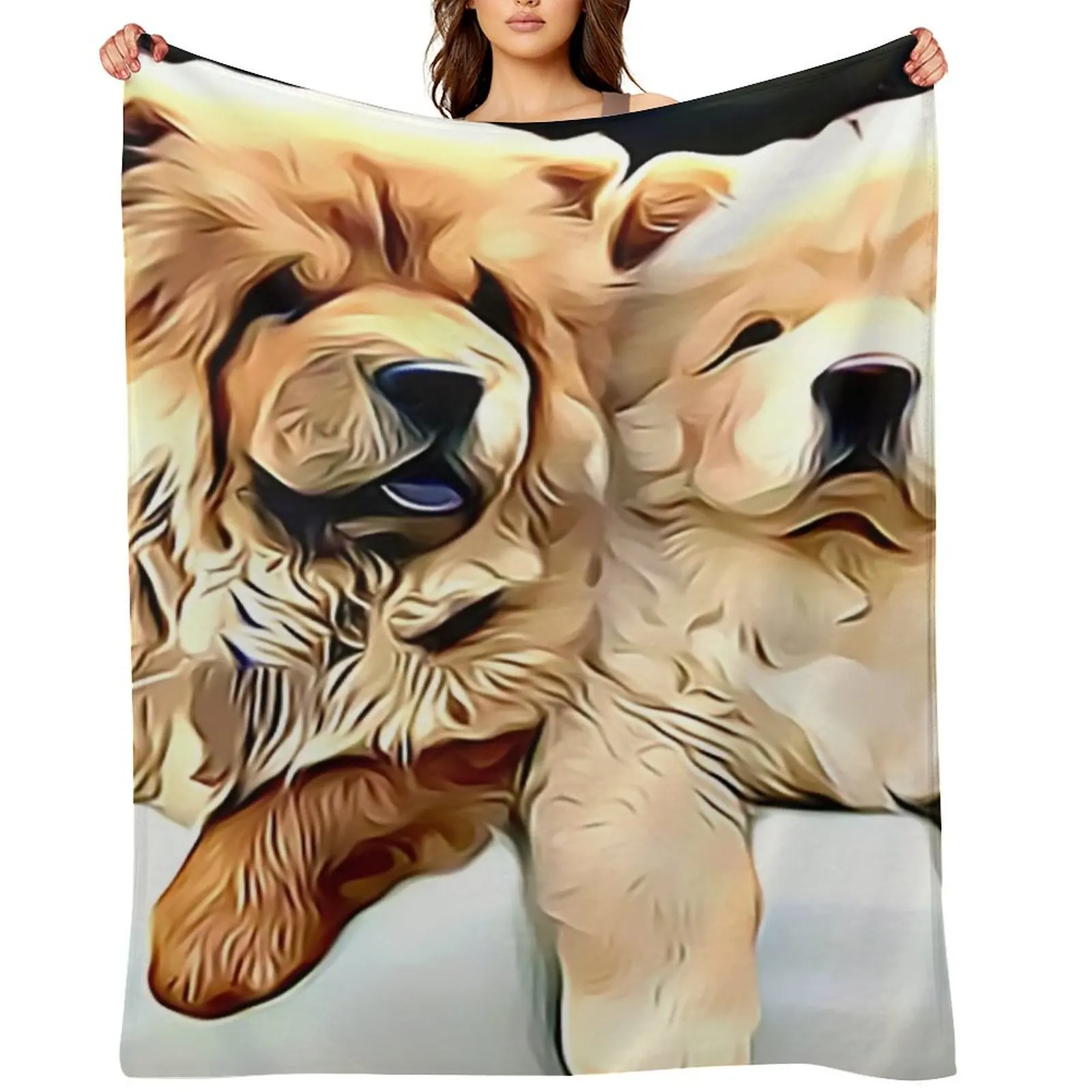 تشاو بالز رمي بطانية فاخرة مصممة للأطفال من قماش الفلانيل بطانيات أنيمي #1