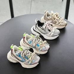 Kids Sneakers New 2024 Spring Summer Fashion Casual Sports Boys Girl Running Trainers Children Mesh Breathable Soft Sole Sneaker