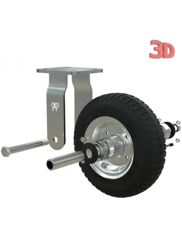 1 Pc Caster Factory 8-inch Inflatable Rubber Directional Wheel Air Hotel Service Garage Entrance Cart Luggage Trolley