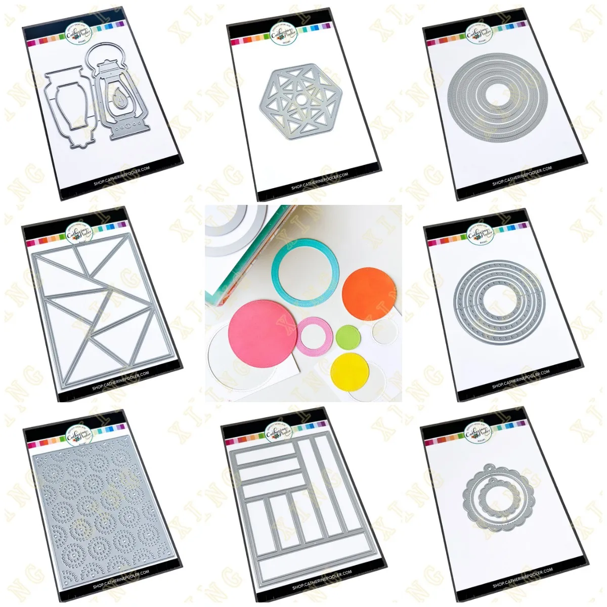 New Circle Scallop Tag Lantern Suncatcher Cosmic Cover Metal Cutting Dies Scrapbook Diary Decoration Embossing Template