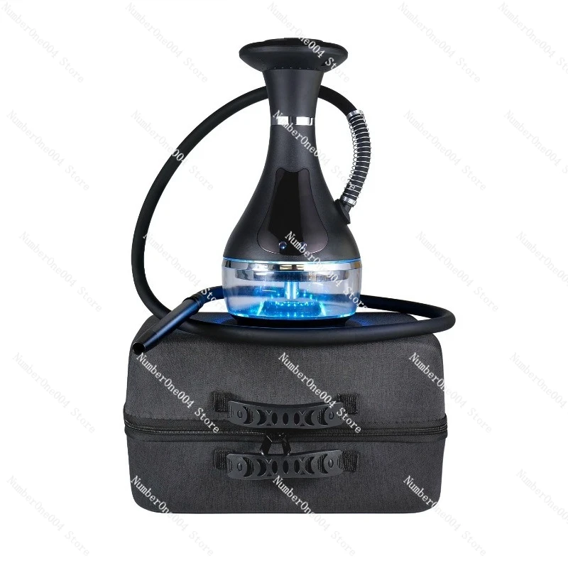 

New Luxury Electric Hookah Portable High Quality Smoking Shisha Hookah Set LED Material Hookah