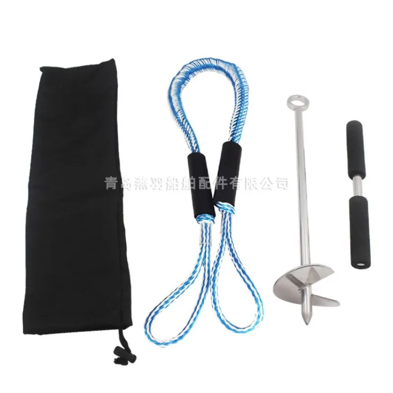 316 Stainless Steel, Spiral Ground Anchor, Sand Anchor, Fixed Tent Greenhouse Spiral Ground Anchor Drill Marine Beach Anchor