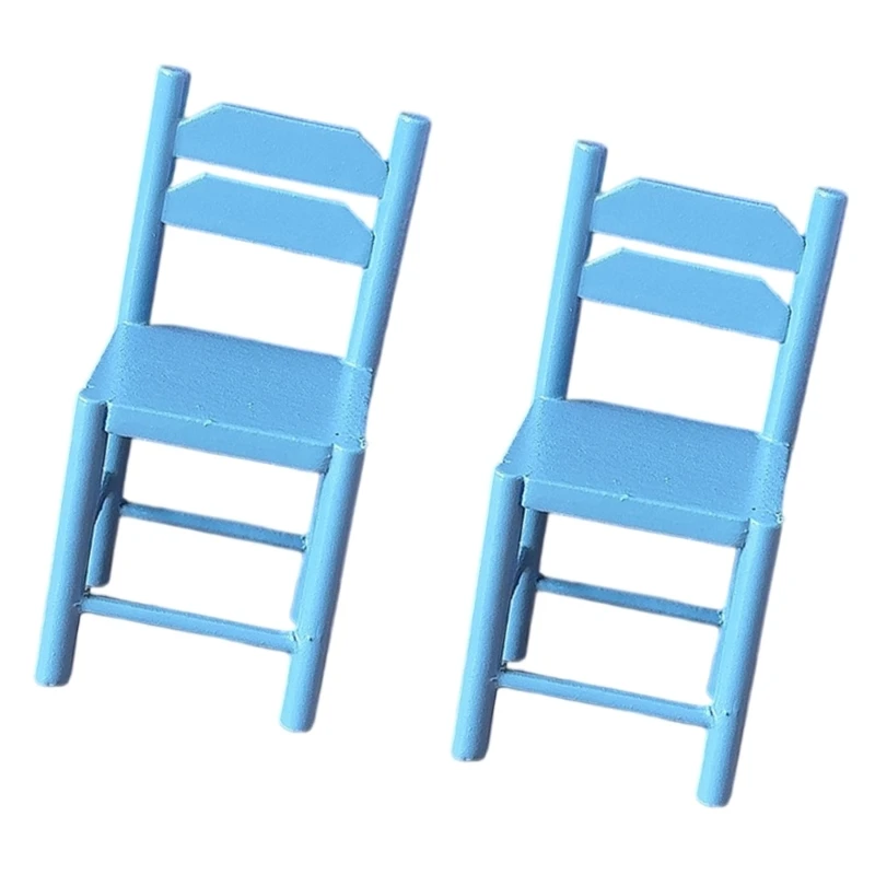 1/12 Nhà Búp Bê Ghế Nội Thất Gỗ Nhà Bếp Thu Nhỏ Cảnh Màn Hình Phụ Kiện 15UB