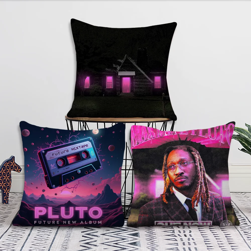 Future Mixtape Pluto Pillow Case For Sofa Bedroom Living Room Office Bedside Table Backrest Cushion Printing Square