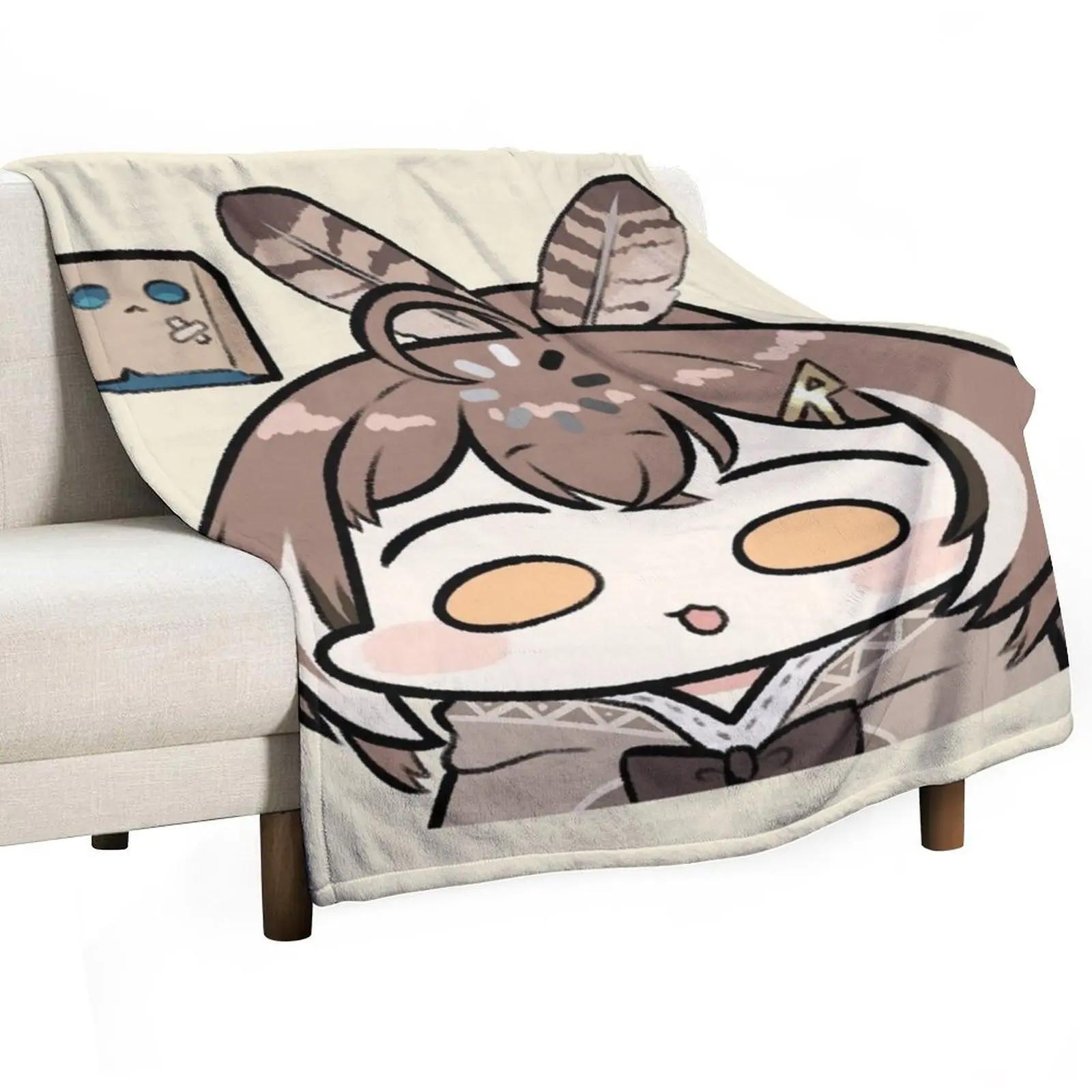 Nanashi Mumei Forgor رمي بطانية للأريكة رمي الزخرفية لفصل الشتاء لبطانيات الأريكة الزخرفية #3