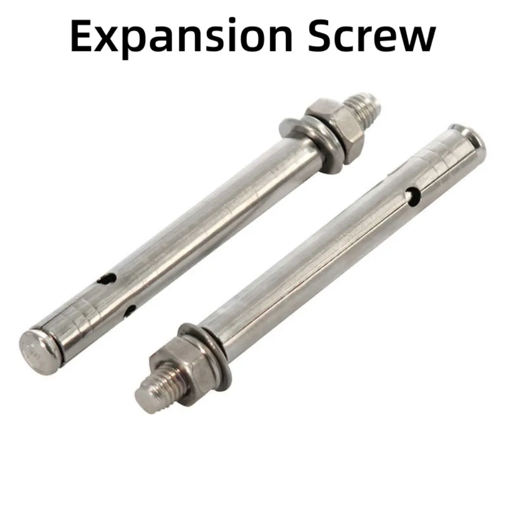 304 Stainless Steel External Expansion Anchor Bolts, M6-M20 Sleeve Anchors for Concrete, Built-in Expansion Screw Fasteners