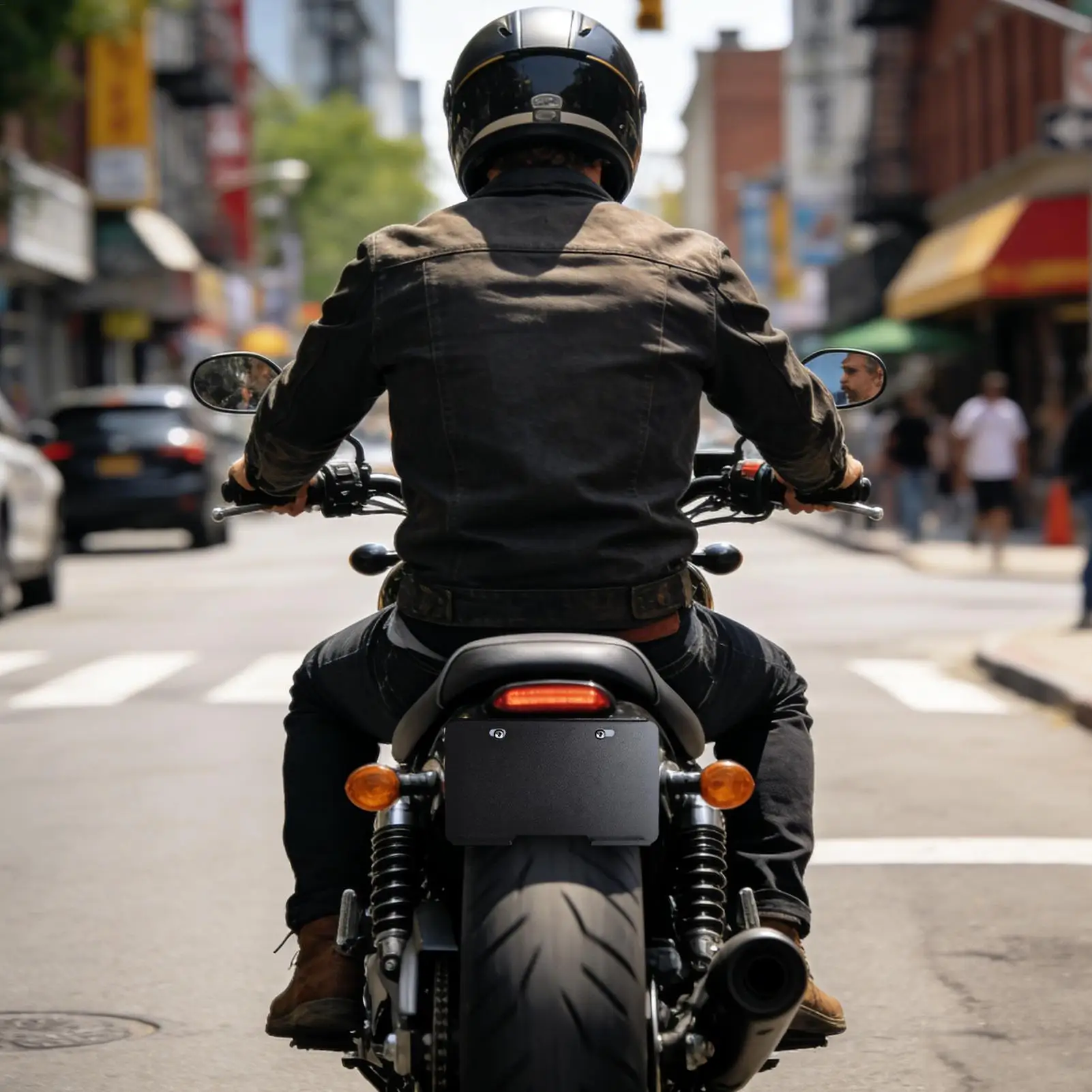 Motorcycle License Plate Bracket Heavy Duty Rustproof Protective Acrylic License Plate Backing Plate For Outdoor Road Trip