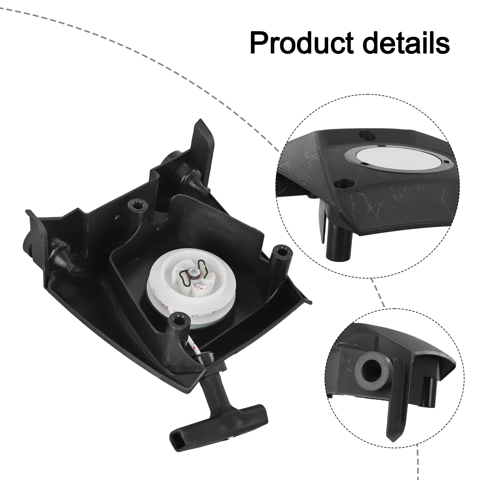 Démarreur à recul pour souffleurs de sac à dos BR800 BR800X, Installation directe, pièces d'outils électriques en plastique, 1 pièce