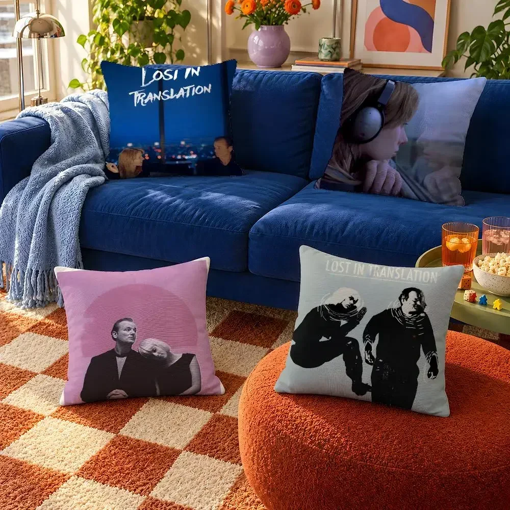 Cover Throw Pillow Cover Soft Lost Short Plush Charlotte Bob Translation Case For Sofa In Bedroom Cozy Movie Home Decor