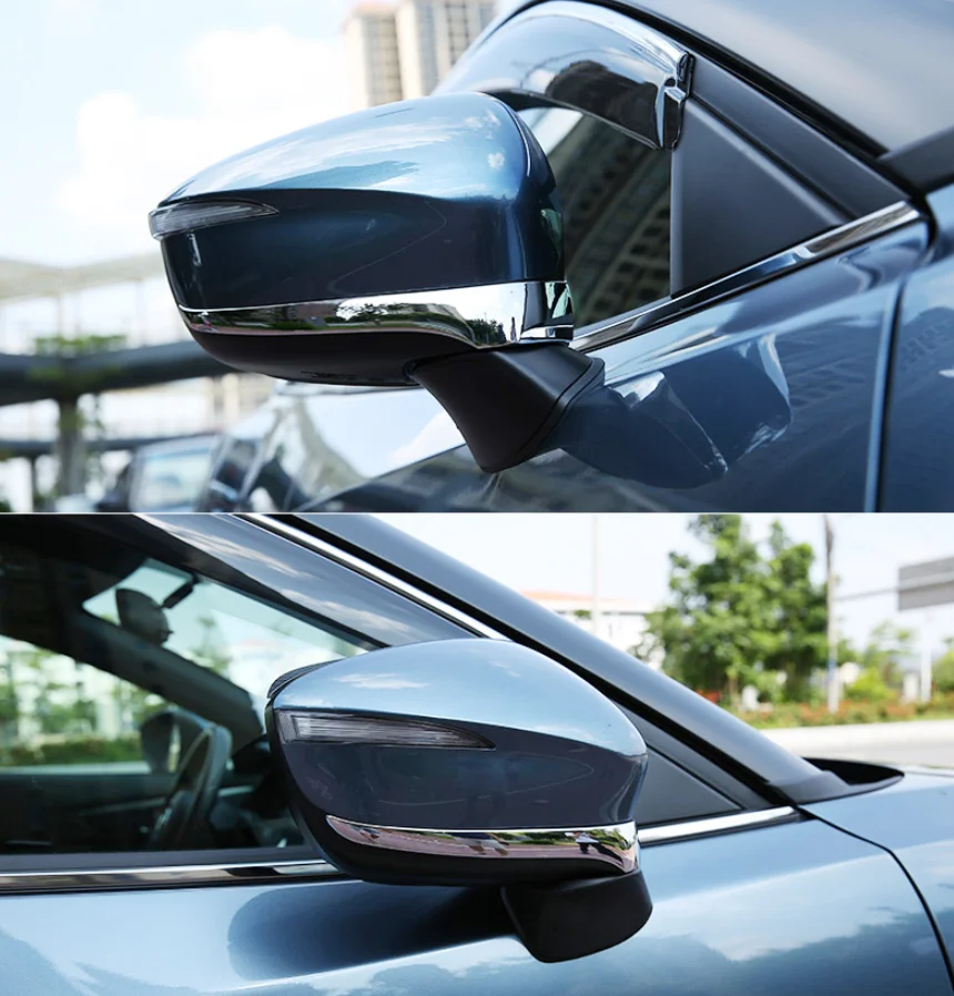 

Для Mazda CX5 CX-5 2017-2020 внешние аксессуары двери автомобиля боковое зеркало заднего вида полоса солнечный дождевик накладка