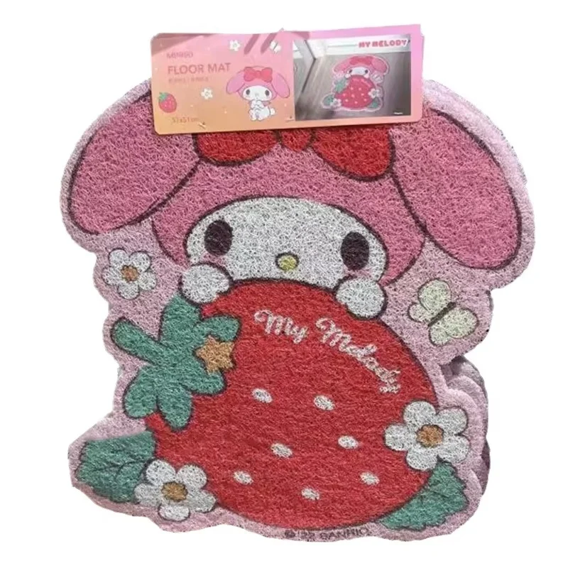 Sanrio Mat Non Slip Carpets My Melody Cinnamoroll Entrance Door Mat Toilet Bathroom Carpet Dirt Resistant Foot Mat Doormat