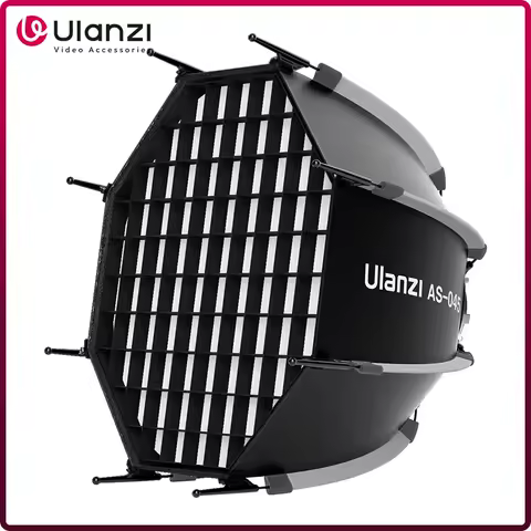 Ulanzi AS-045 45cm Quick Release Bowens Mount Octagonal Honeycomb Grid Softbox for Photo Studio Flash Lamp