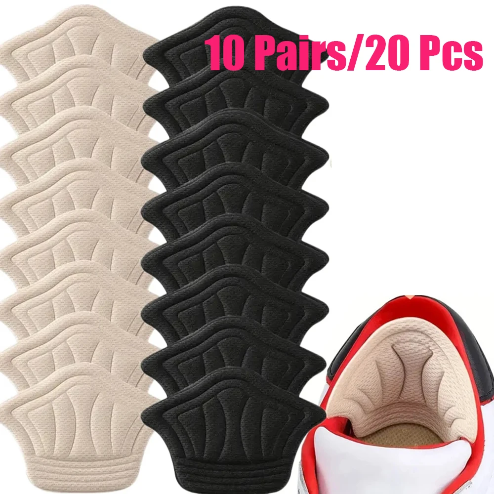 20 Stks/set Hak Inlegzolen Voor Schoenen Patch Hak Pads Voor Sportschoenen Zelfklevende Voeten Pad Binnenzool Schoen Hak Beschermer Achterkant Sticker