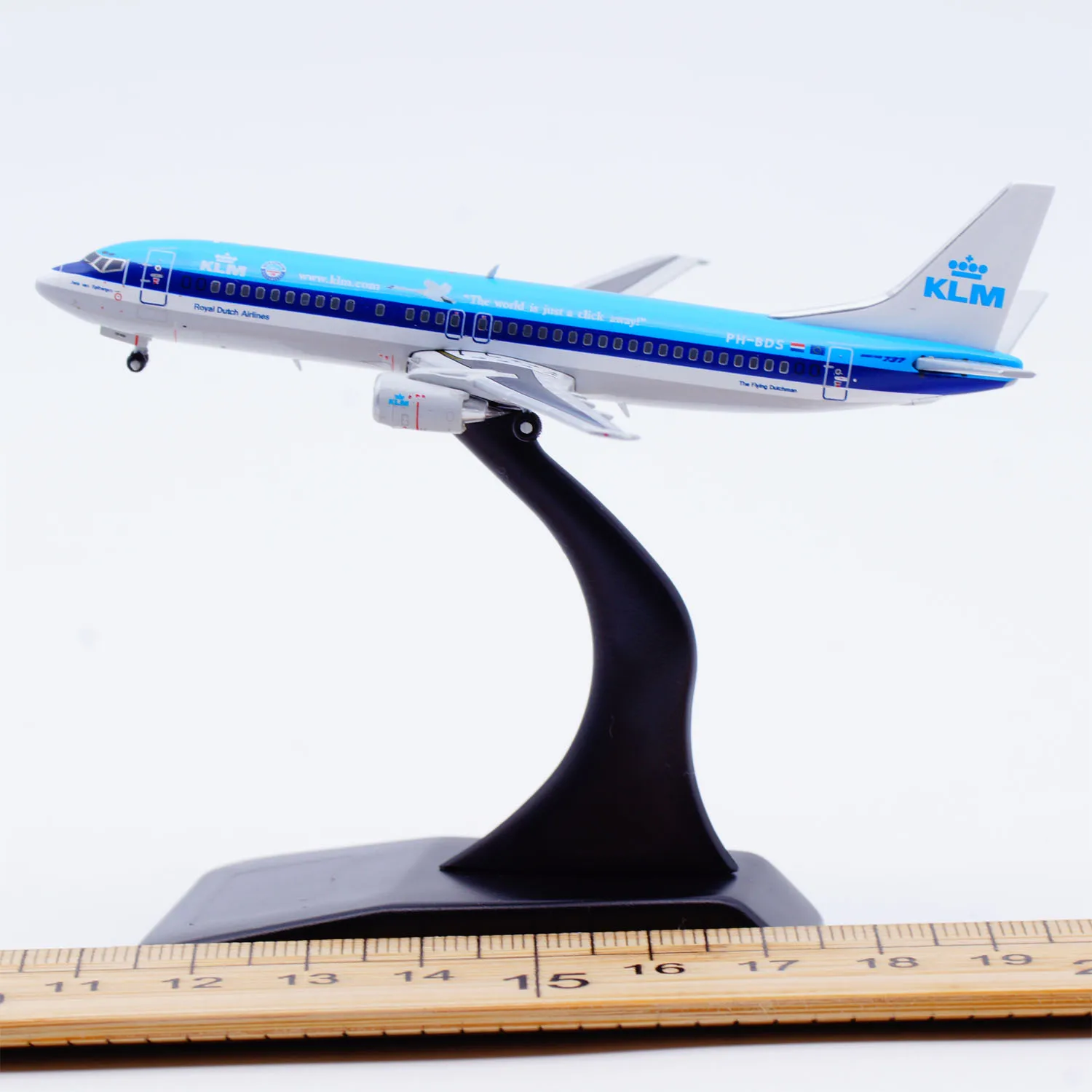 XX4997 Alloy Collectible Plane Gift JC Wings 1:400 KLM Royal Dutch Airlines Boeing B737-400 Diecast Aircraft Jet Model PH-BDS