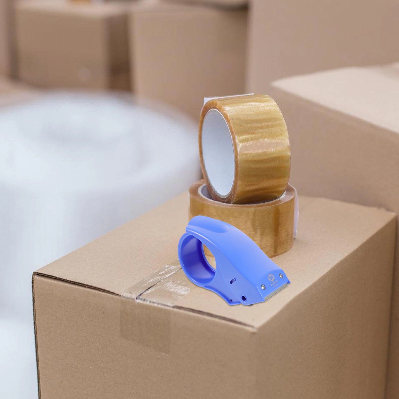 

2pcs Tape Compact Lightweight Dispenser for Packing Adhesive Masking Duct Handheld Sealing Tool Warehouse Storage