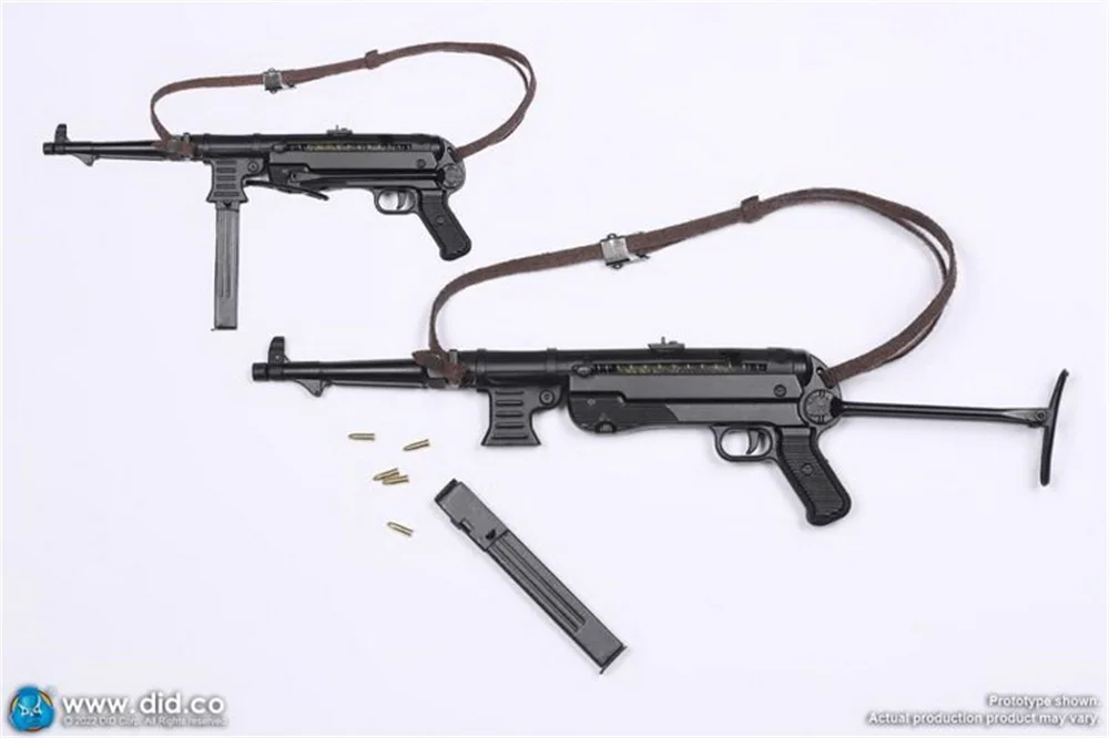 1/6 DID D80159 WWII Series Infantry Lieutenant Father and Brother Winter Soldier MP40 Weapon Gun Model Fit 12\