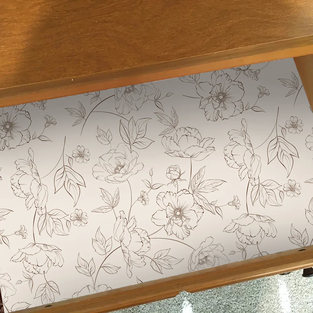 ورق حائط بنقشة زهور عتيقة ، رسم بالتقشير والعصا ، ورق حائط بزهرة الفاوانيا ، ديكور حائط قابل للإزالة ، ورق اتصال ، غرفة نوم وحمام