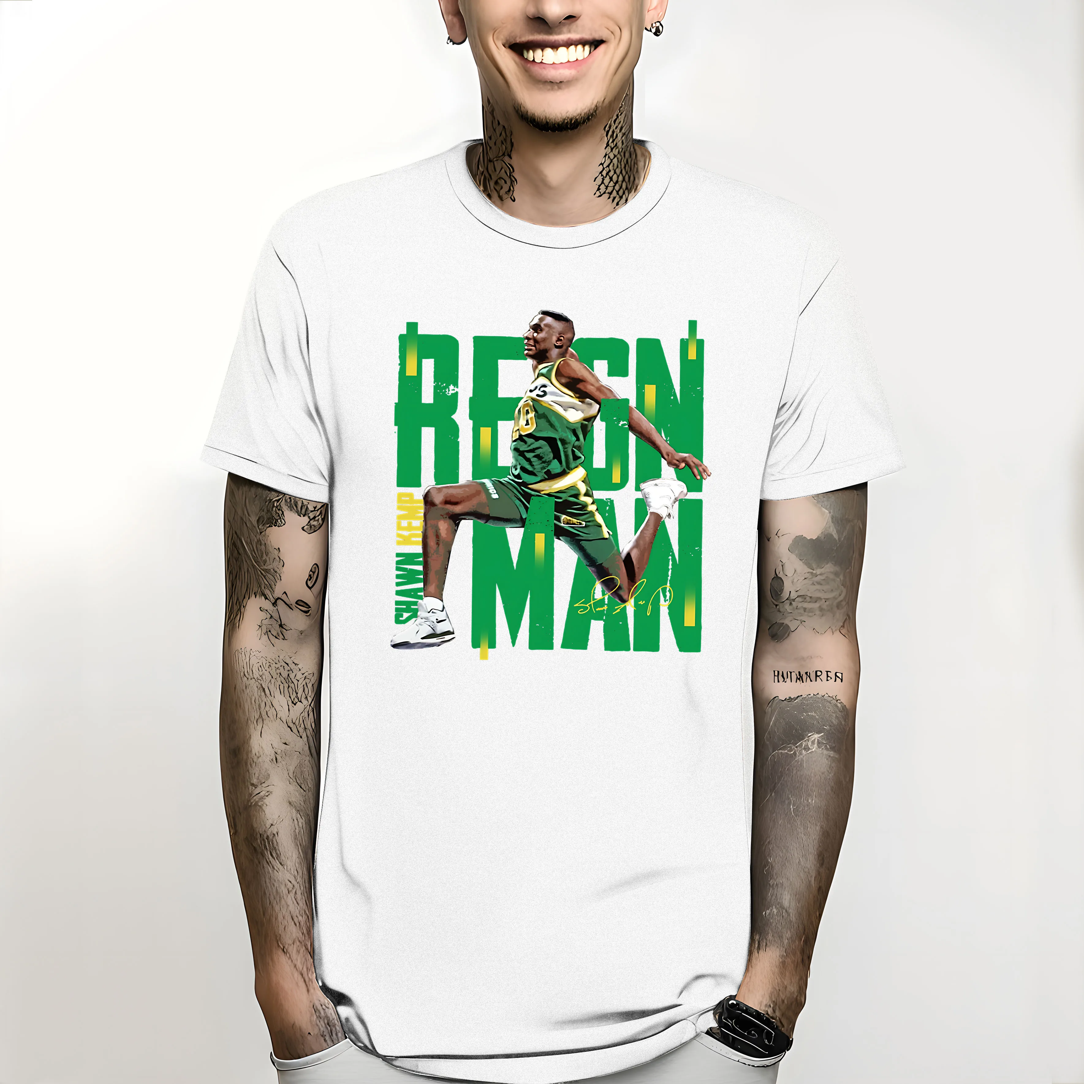 2024 summer top cute tops designer t shirt men Shawn Kemp T-Shirt tops men clothing vintage graphic oversized t shirt streetwear