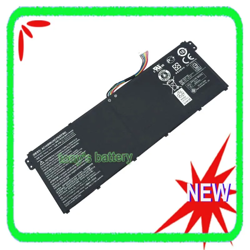 New AC14B8K Battery for Acer Aspire R3-131T R5-471T R5-571T ES1-531 ES1-572 R7-372T