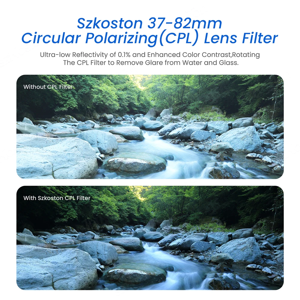 Circular Polarizing CPL Filter 37 39 40.5 43 46 49 52 55 58 62 67 72 77 mm for Nikon Canon Sony Fujifim Olympus Camera Lens