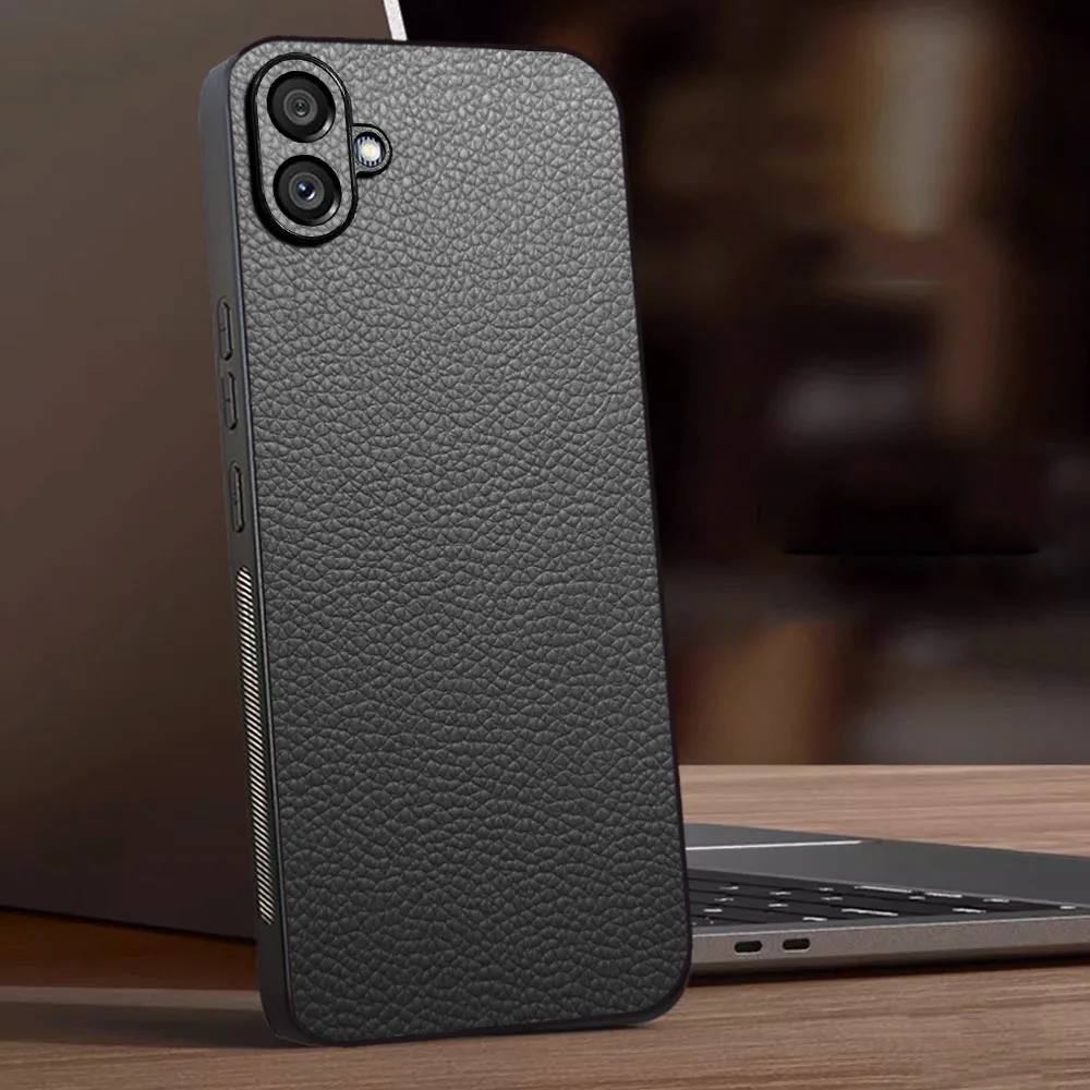 Luxury Leather Case For Samsung Galaxy A04 A04S Business silicone Durable Cover For Samsung A04 Case