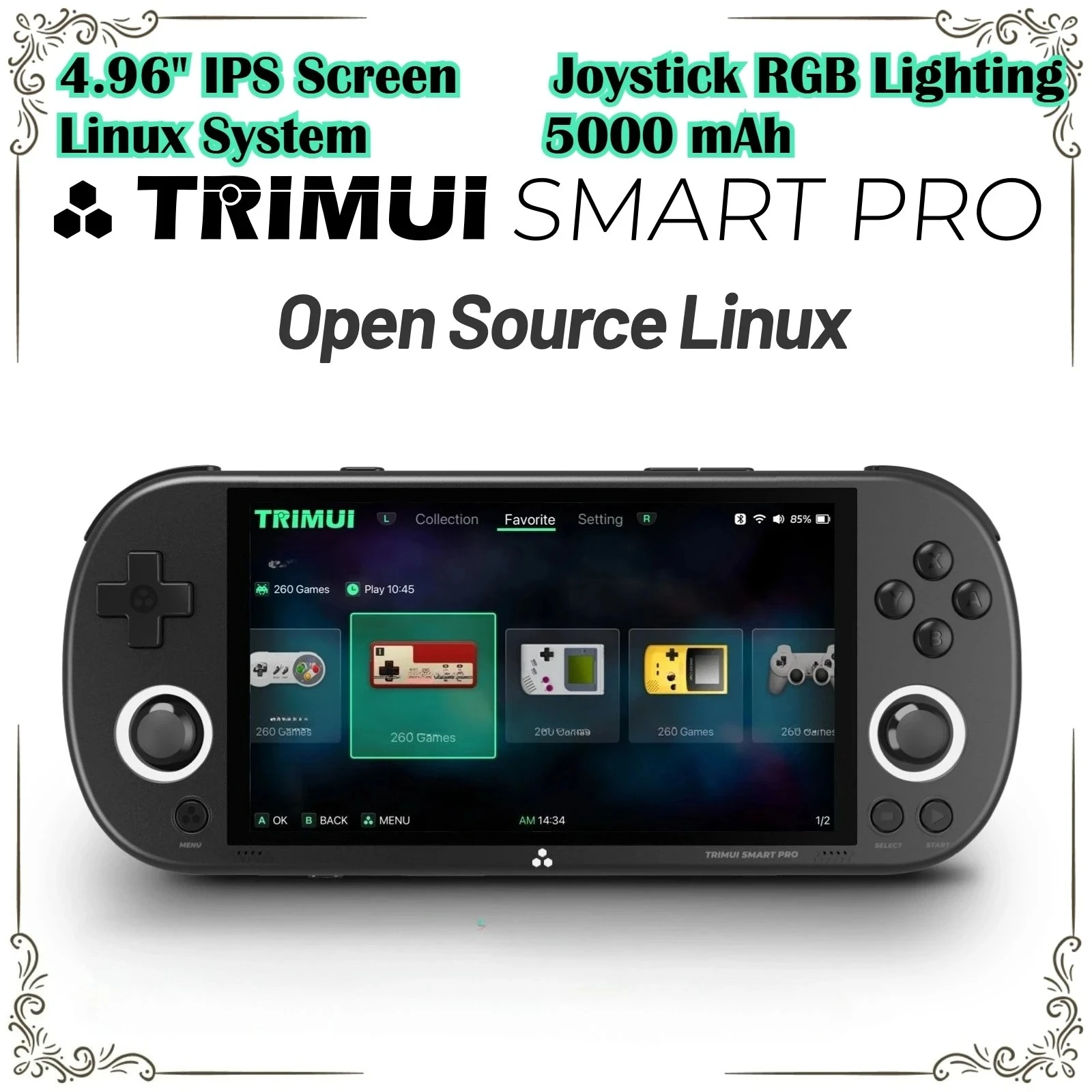 Gaming Console Under 5000 - เครื่องเล่นเกมพกพา Trimui Smart Pro Retro พร้อม