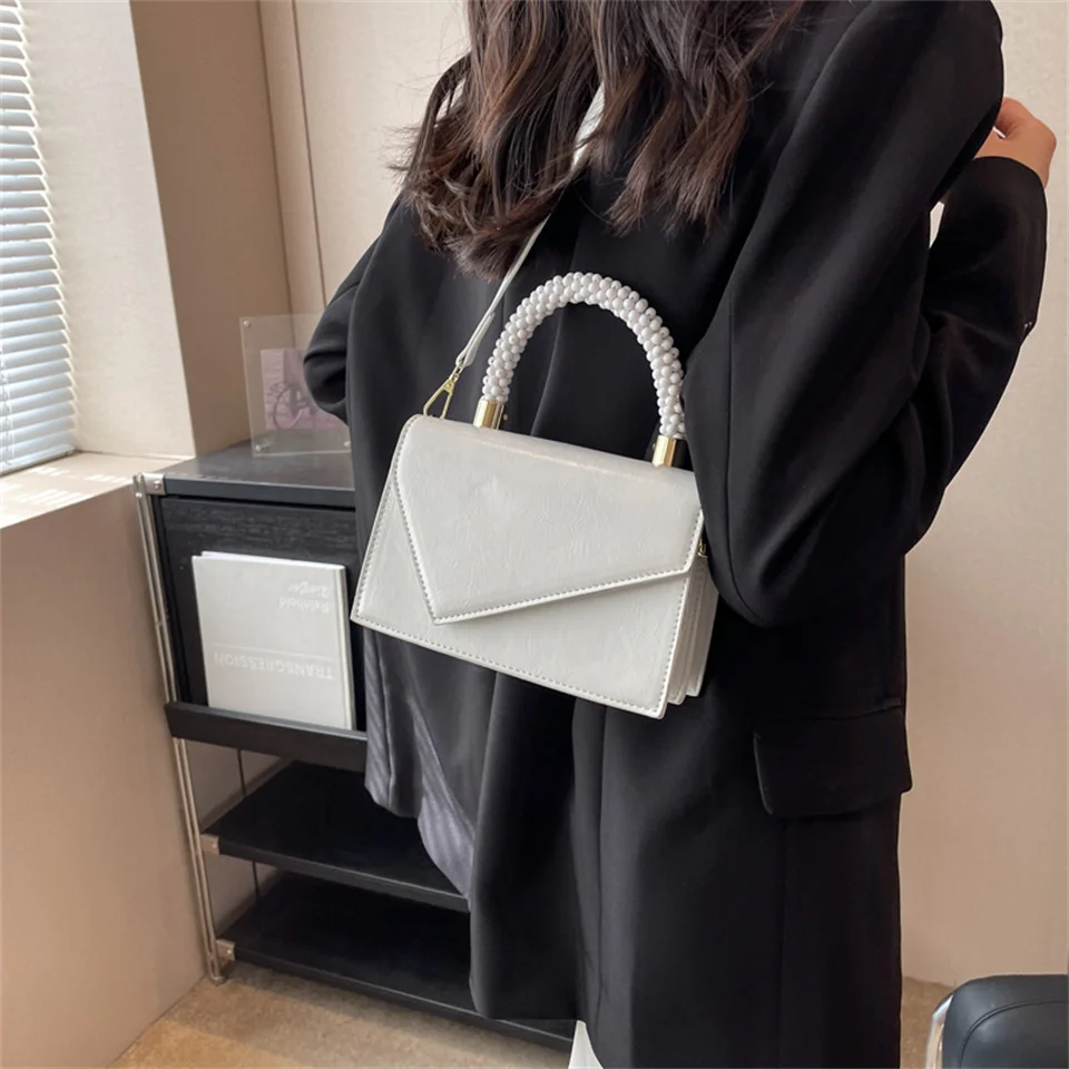 Elegant Female Crossbody Bag New High Quality Leather Women Designer Purses and Handbags Vintage Ladies Shoulder Messenger Bags