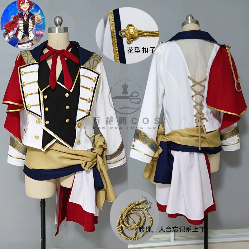 COS-HoHo Anime Vtuber Hanasaki Miyabi HOLOSTARS Idol Game Suit Gorgeous Handsome Uniform Cosplay Costume Halloween Party Outfit