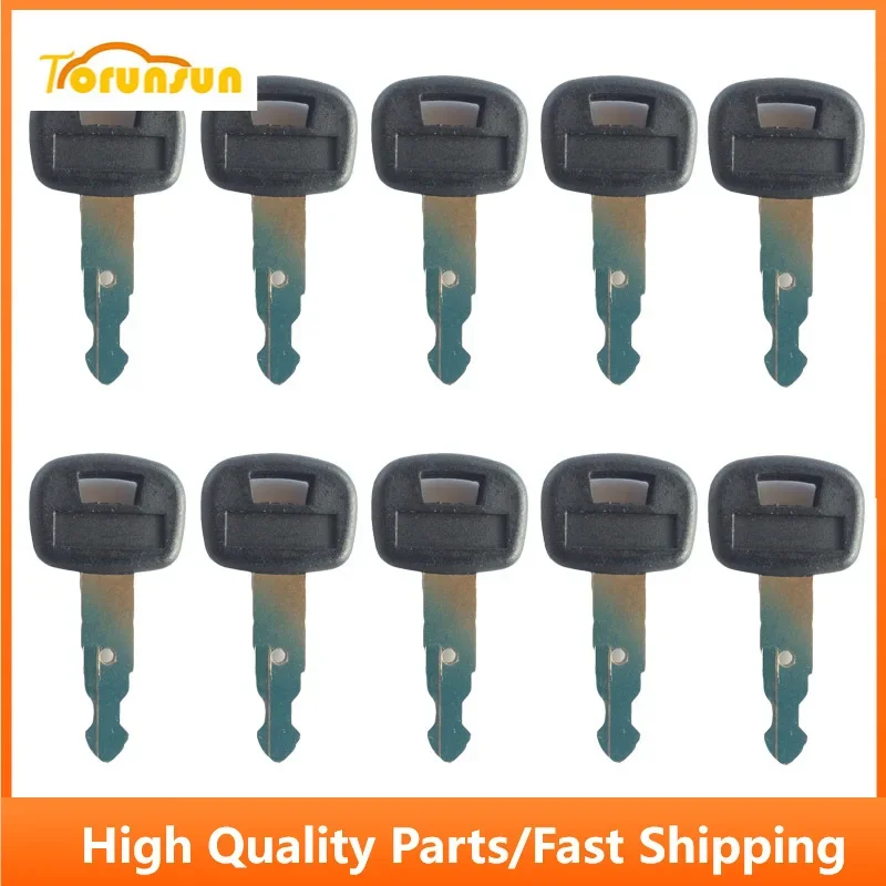 

10PCS Excavator Key KX121-3ST KX91-3S U35-S2 for RC411-53933 RC461-53930 Ignition Starter Key 459A