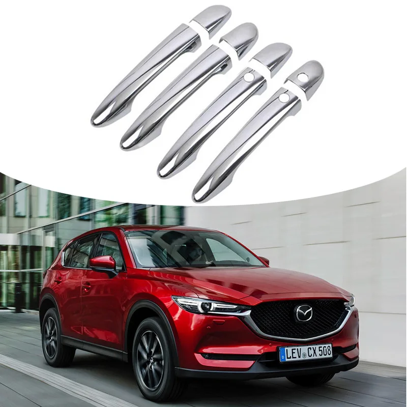 

Для 12-22 Mazda CX-5 ручка из углеродного волокна, дверная ручка с блестящими черными аксессуарами