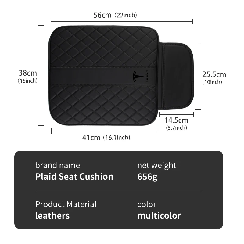 Car Seat Pad Heightening Height Breathable Portable Cushion For Tesla Model 3 Y S X Roadster