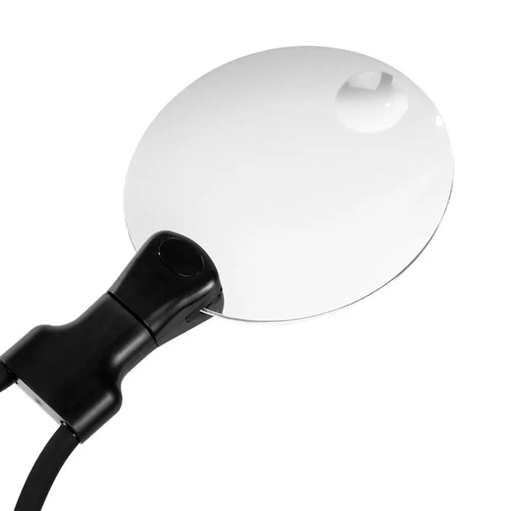 

Reading 3X/10X Magnifying Glass Large Durable Hands Free Magnifier Neck Hanging Black Adjustable Magnifier Detailed Working