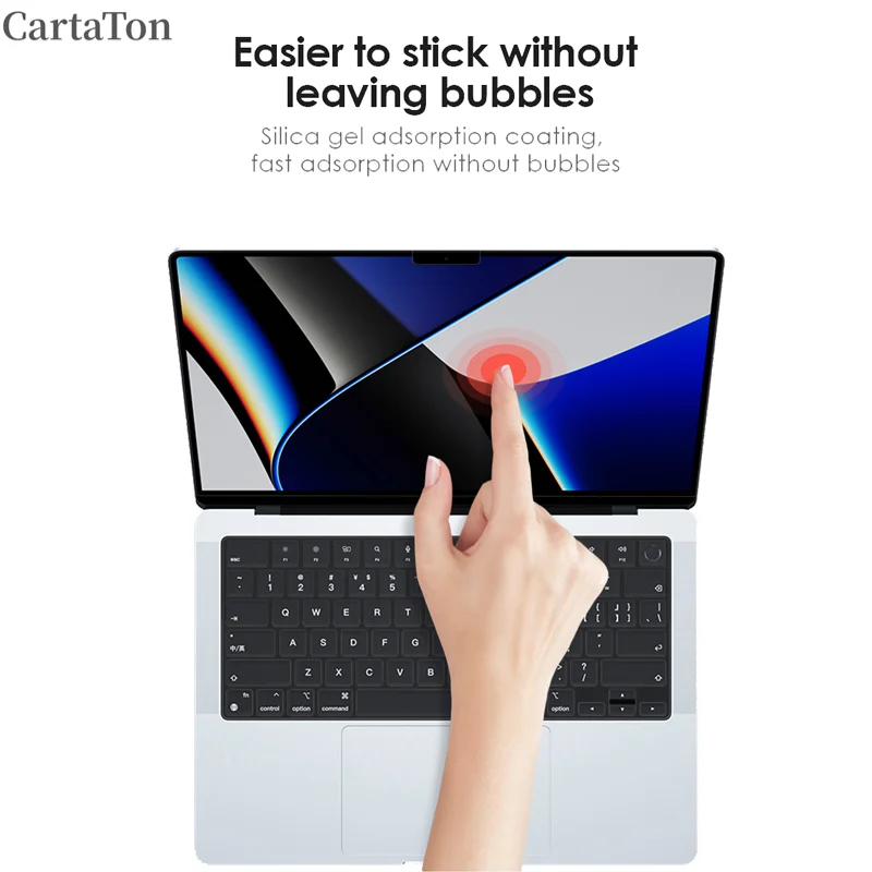 واقي شاشة لماك بوك HD فيلم ناعم للهواء 13 بوصة M1 M2 Pro 13 14 15 16 بوصة شريط اللمس ماكس غطاء حماية الملحقات