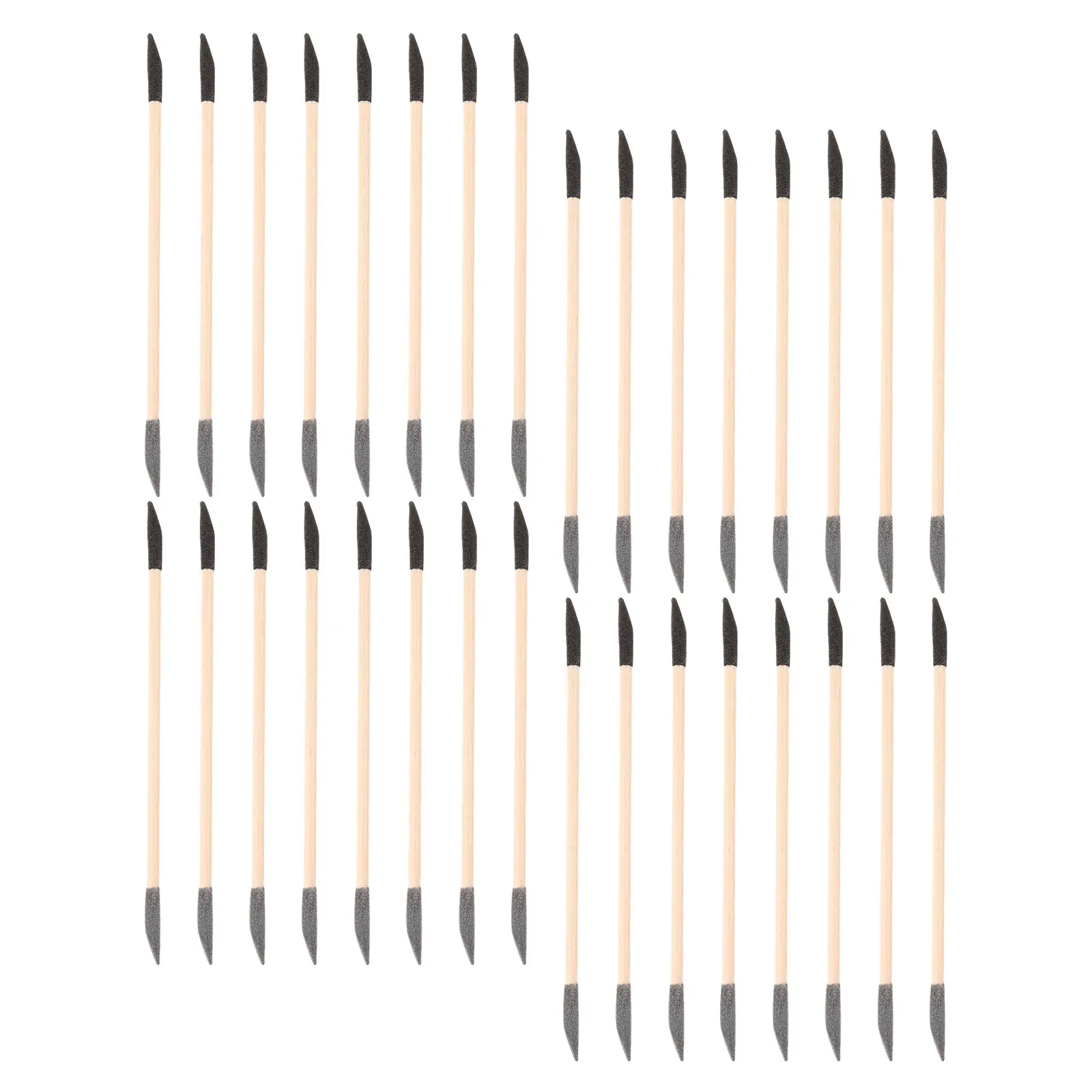 

40Pcs Dual Ended Nail Sanding Sticks Manicure Detailing Tools Cuticle Pusher for Smooth Surface Shaping Reusable Precision Craft