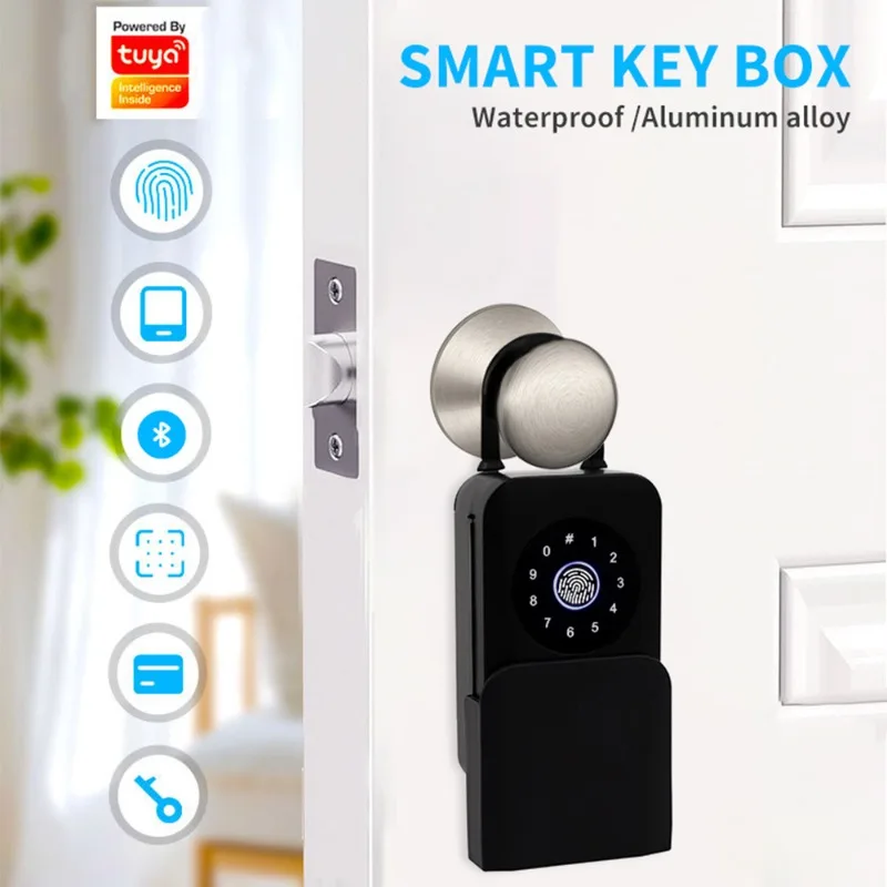 Graffiti Bluetooth smart lock multi-function key box, outdoor waterproof