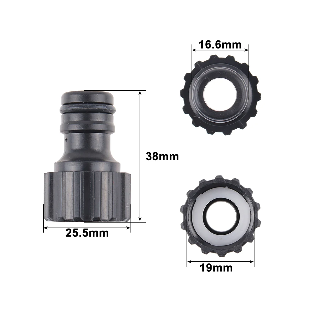 5 個肥厚プラスチック 1/2 "めねじクイックコネクタ水道ノズル蛇口アダプタ洗車ガンジョイント庭の灌漑
