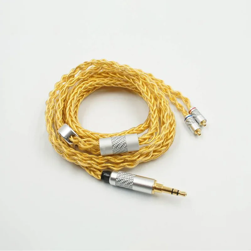PENON GD849/GS849 8 Shares 49 Strand Mixed Braided MMCX/2Pin 0.78mm HiFi Audiophile Earphone Replacement Cable IEM Upgrade Cable