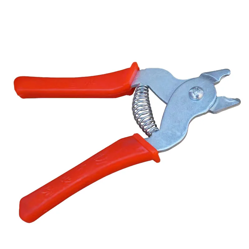 1pc Hog Ring Plier Tool Clips Chicken Mesh Cage Wire Fencing Pliers Plastic Handle Scissors Hand Installation Tools