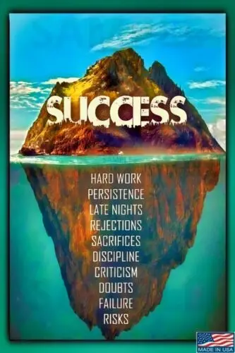 

Успех! Сделано в США! Металлический знак 8X1 2 вдохновляющие мотивирующие мужская пещера для офиса