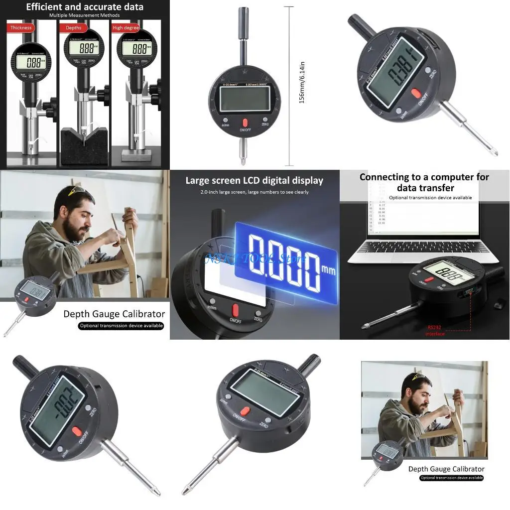 

L8RC Height Gauge IP54 Waterproof Digital Measurement Tool Gauge