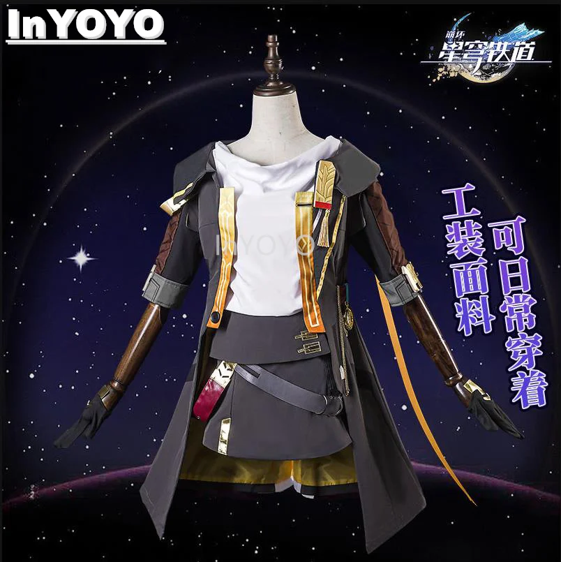 

InYOYO Honkai: Star Rail Trailblazer Stelle Cosplay Costume Game Suit Lovely Uniform Halloween Party Role Play Outfit Women