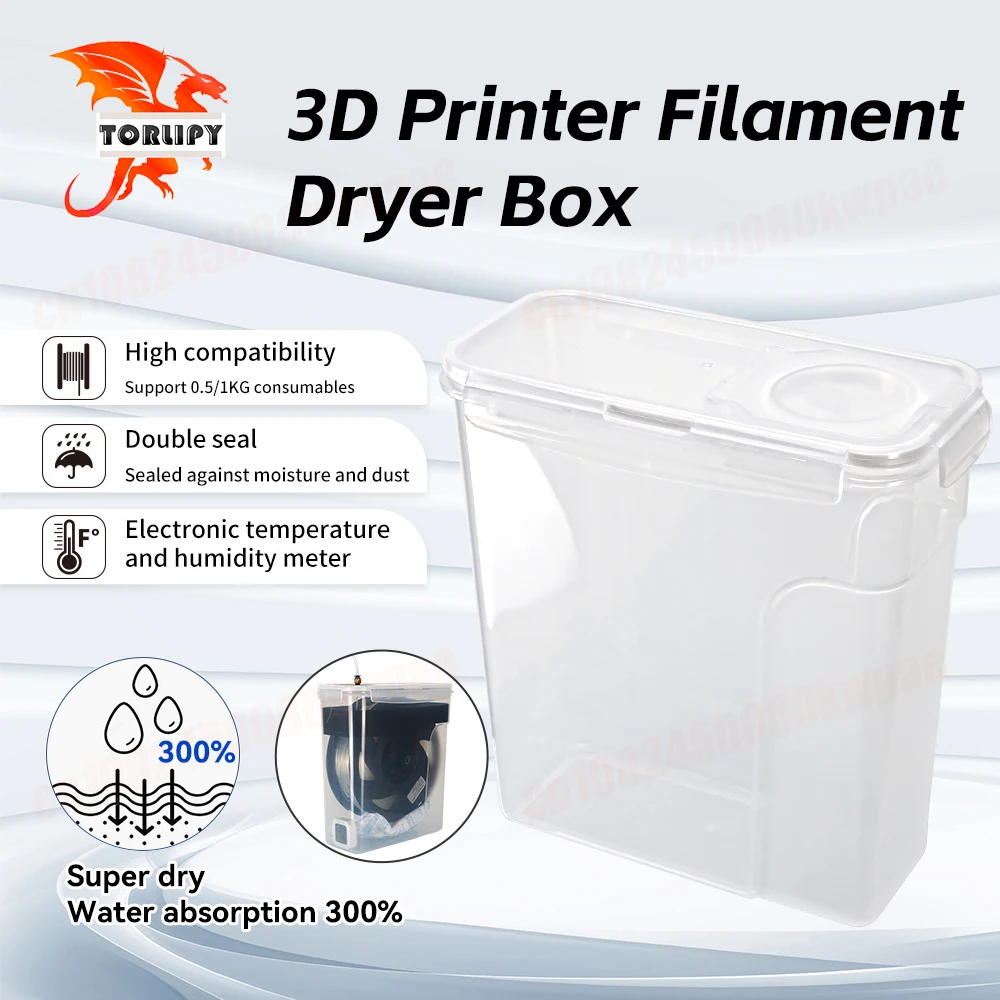 

Детали 3D-принтера DIY Расходный комплект сушильной коробки 3D-принтер Пластиковый сушильный ящик Пластиковый сушильный ящик Оборудование