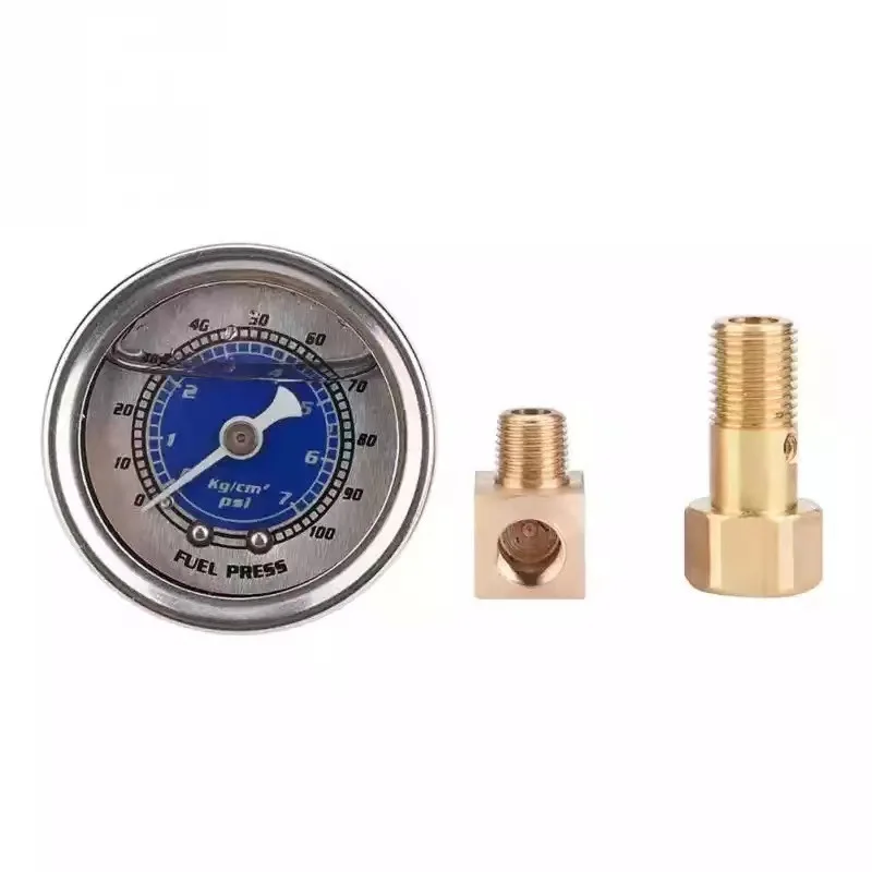 Instrument shockproof oil gauge, oil pressure gauge, PSI precision oil quantity, oil pressure gauge, universal instrument panel