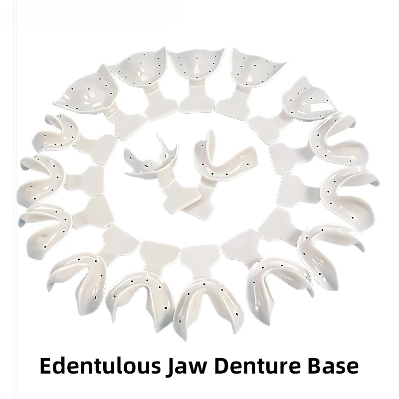 Dental Impression Trays Edentulous Jaw Impression Trays Autoclavable Teeth Holder Full Complete  Dentist Tools