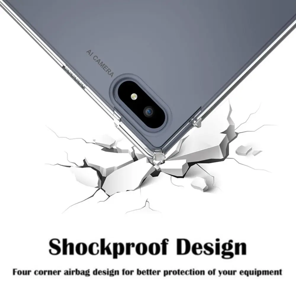 TPU Tablet Case Transparent with Pen Slot Back Cover Anti-Scratch Ultra-thin Protective Shell for Bigme B7 Pro/Bigme B7 7inch