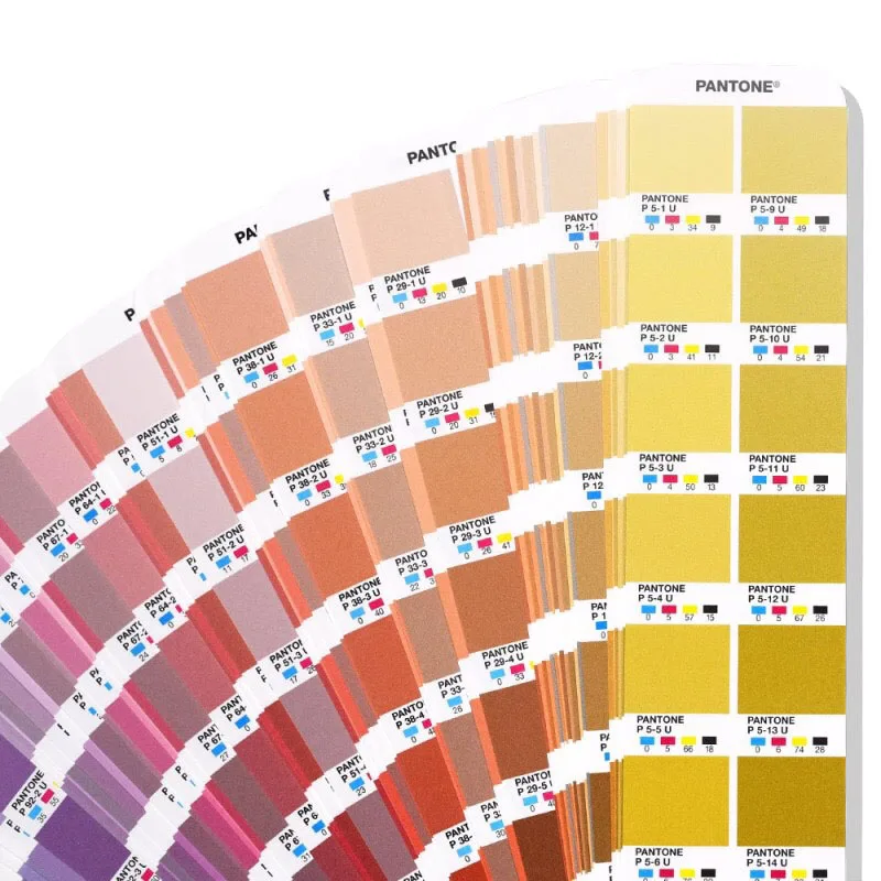 2025 بطاقة ألوان بانتون الجديدة القياسية الدولية العالمية CMYK أربعة ألوان مطبوعة بطاقة ألوان CU
