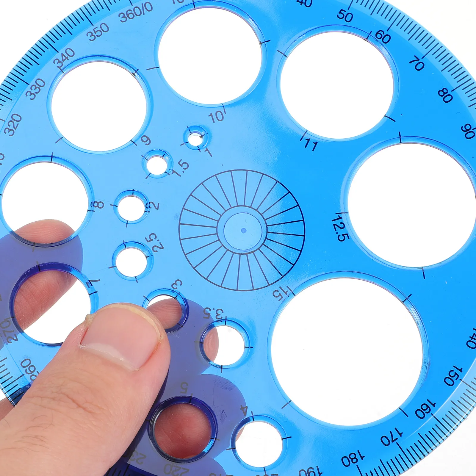 

10Pcs Protractor Circle Measuring Ruler Plastic Students 360 Degree Professional Drafting Tool Convenient Accurate