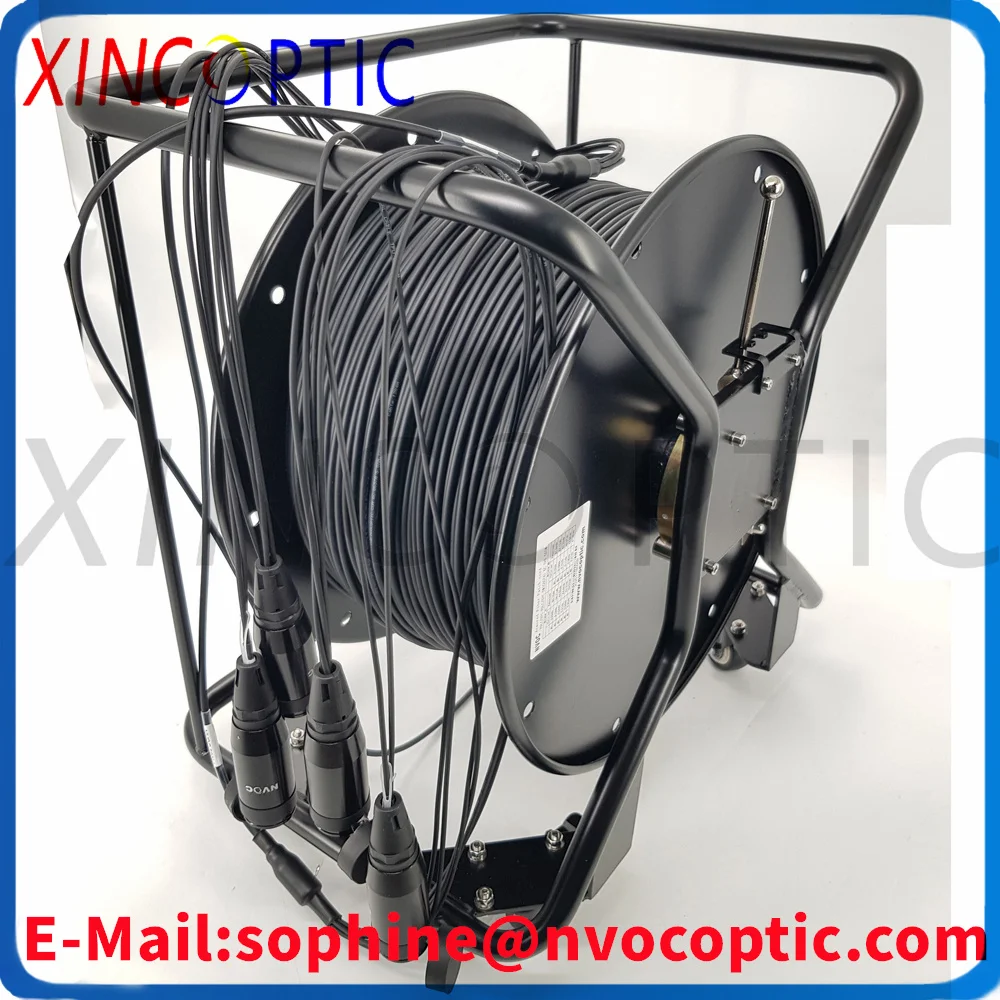 

6Cores 500M 600M SM G657A1,5.0mm TPU Black Amored Cable,PDLC/UPC-PDLC/UPC Fiber Armored Fiber Patch Cord With TC-05 Type Reel