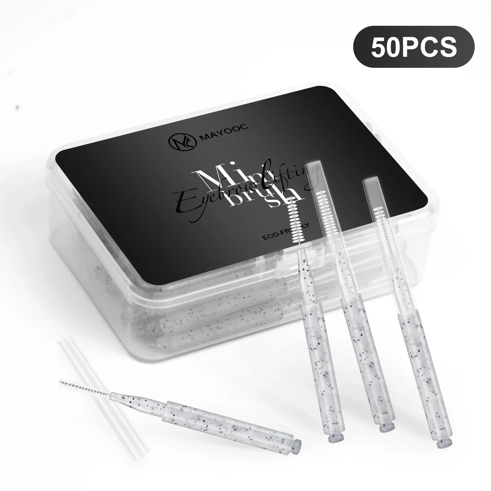 5/10/50PCS Mini Augenbraue Pinsel Stirn Dauerwelle Pinsel Einweg Stirn Lifting Pinsel Biegsamen Micro Wimpern Pinsel applikatoren Werkzeuge